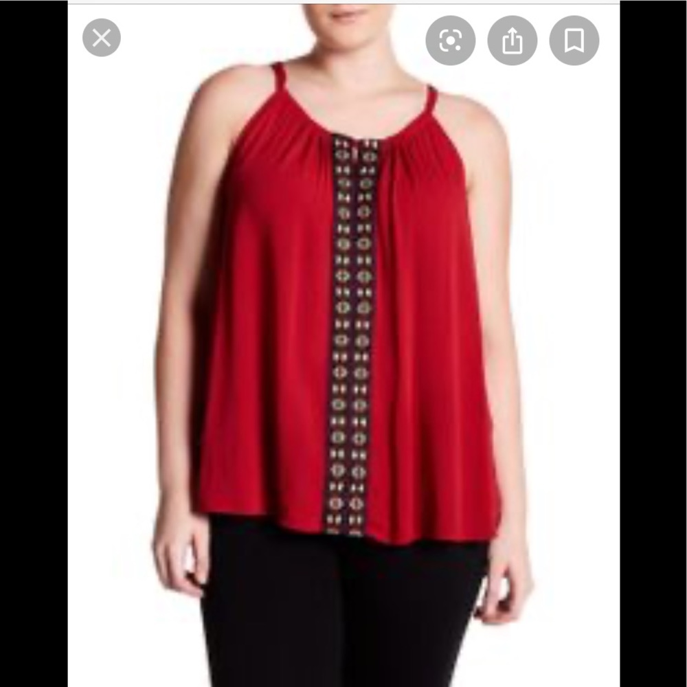 Breathless Women’s Plus 1X Sleeveless Top